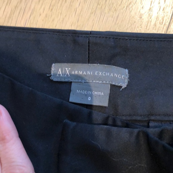 Black cropped Armani Exchange pants - Picture 2 of 3